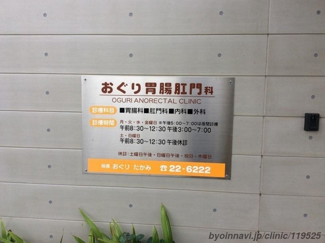 医療法人恒心会 おぐり胃腸・肛門科 (大分県豊後大野市) 【病院